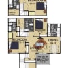 Floor plan: 3 Bedroom Townhouse