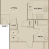 Floor plan: One Bedroom A1A