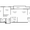 Floor plan: 2BR/2BA Standard