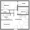Floor plan: Beautiful One Bedroom Units! ALL UTILITIES INCLUDED!!!