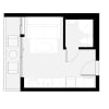 Floor plan: Studio - 301