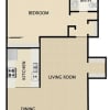 Floor plan: 1 BEDROOM 1 BATH 719 sq. ft