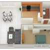 Floor plan: 1 Bed 1 Bath