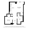 Floor plan: J04 - JR 1 Bedroom