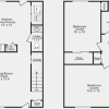 Floor plan: Two Bedroom Townhouse