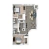 Floor plan: 2x2 Upgrade