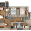 Floor plan: 3 Bedroom