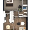 Floor plan: 1 Bed 1 Bath