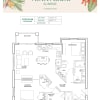 Floor plan: Cocoplum 2 Bed/2 Bath