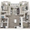 Floor plan: B1c