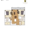 Floor plan: B1 2 BR / 2 BA