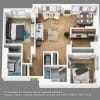 Floor plan: 2 Bedroom 2 Bath- B07