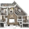 Floor plan: Burgundy  