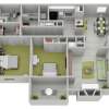Floor plan: 2 Bedroom 2 Bathroom