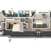 Floor plan: 3 Bedroom 2.5 Bath
