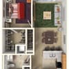 Floor plan: One Bedroom