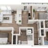 Floor plan: 2 Bed 2 Bath