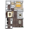 Floor plan: 1x1