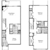 Floor plan: 2 Bed 2 Bath