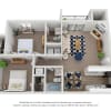 Floor plan: B3 Fully Renovated