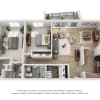 Floor plan: 2x2 Standard