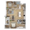 Floor plan: B2 | Renovated