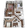 Floor plan: Two Bedroom Two Bath