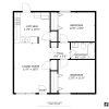 Floor plan: 2/1 Renovated (Lucas)