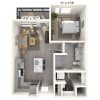 Floor plan: A1.1 1x1 639 SF
