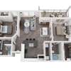 Floor plan: B1 - Hidden Oaks