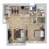 Floor plan: One Bedroom