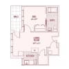 Floor plan: 1BR