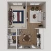 Floor plan: One Bedroom A