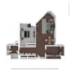Floor plan: 1x1G