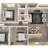 Floor plan: 3 Bedroom