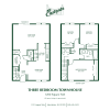 Floor plan: 3 Bedroom