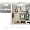 Floor plan: Studio | 250 sqft