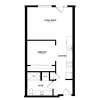 Floor plan: A-2a One Bedroom