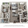 Floor plan: The Southern Pines - Elevated