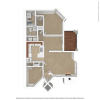 Floor plan: 1 Bed & Study