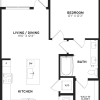 Floor plan: 1 Bed/1 Bath-A3
