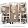 Floor plan: 2BR TYPE A