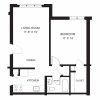 Floor plan: One Bedroom
