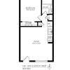 Floor plan: 1 Bedroom