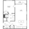 Floor plan: A12 - One Bedroom