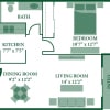 Floor plan: One Bedroom