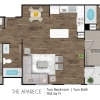 Floor plan: Two Bedroom