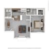 Floor plan: 1x1