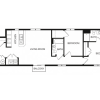 Floor plan: 2X2E