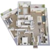 Floor plan: 3 bedroom 2 bath Classic